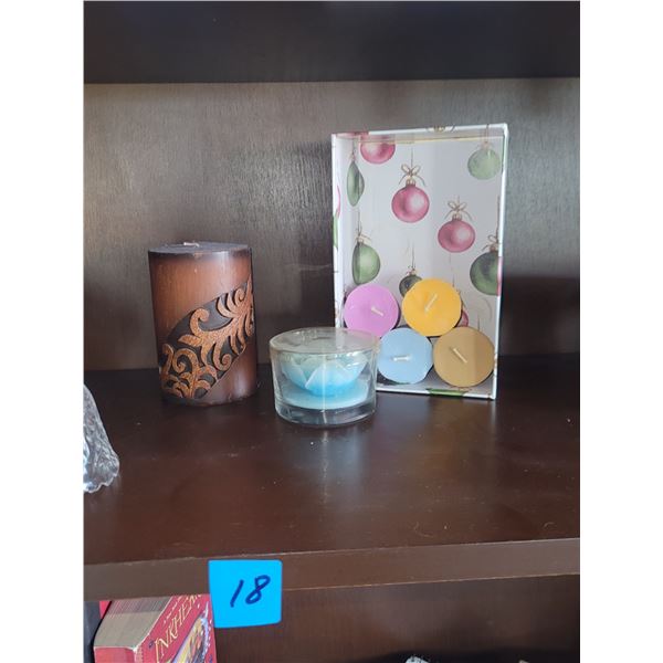 LOT OF CANDLE COMES WITH BOX