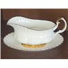 Image 1 : ROYAL ALBERT VAL D'OR GRAVY BOAT AND UNDERPLATE