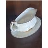 Image 3 : ROYAL ALBERT VAL D'OR GRAVY BOAT AND UNDERPLATE