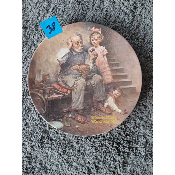 THE COBBLER NORMAN ROCKWELL COLLECTOR PLATE