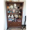 Image 1 : GORGEOUS BOOKCASE WITH SLIDEOUT LOCKING DRAWER AND KEY
