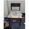 Image 1 : VERY OLD SEWING CHAIR WITH CONTENTS