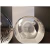 Image 3 : LOT OF 2 BEAUTIFUL ETCHED GLASS ANIMAL DECOR
