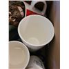 Image 3 : LARGE BIN OF CUPS, DISHES, MISC ITEMS