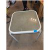 Image 1 : TEMPERED GLASS SIDE PATIO TABLE (IDEAL FOR BALCONIES)