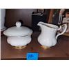 Image 1 : ROYAL ALBERT VAL D'OR CREAMER AND LIDDED SUGAR DISH