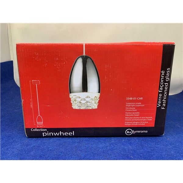 Lumerama Collection Pinwheel Sing Light Chrome Finish Pendant