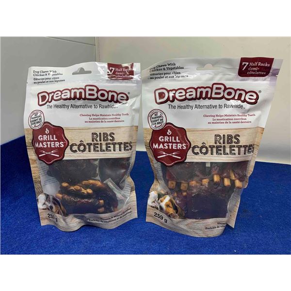 DreamBone Ribs Dog Treats (2 x 259g)