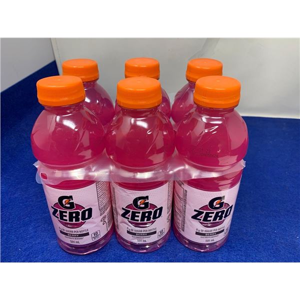 G Zero Sugar Free Berry Electorlyte Beverage (6 x 591ml)