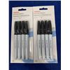 Image 1 : Staples Black Dry Erase Markers (2 x 4)