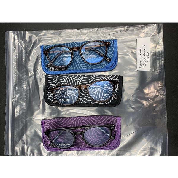 Lot of Foster Grant Reader Glasses (3ct) 3.00