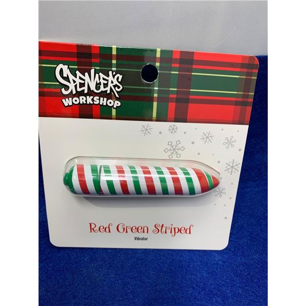 Spencers Red Green Striped Personal Massager