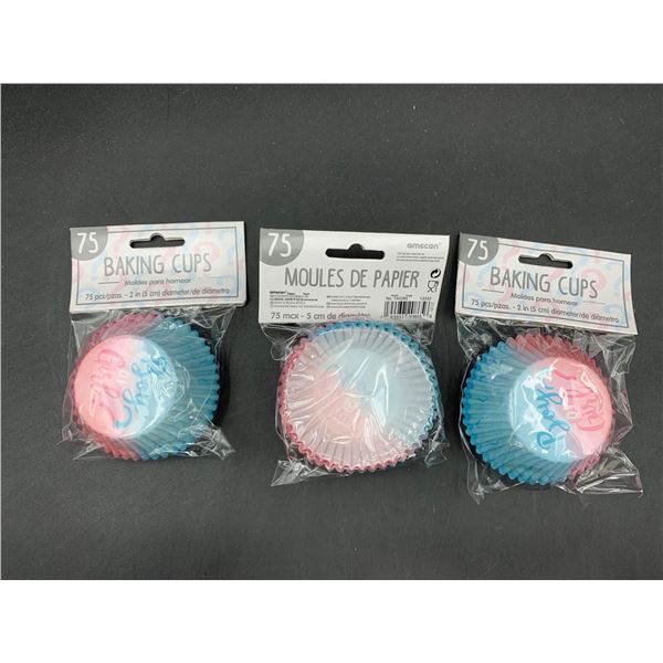 3 x 75 Baking Cups