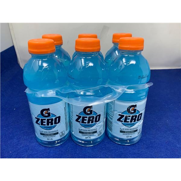 G Zero Sugar Free Electorlyte Beverage (6 x 591ml) Iceberg Flavour