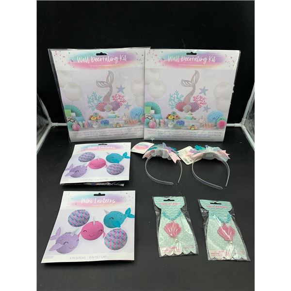 Lot of Mermaid Party Decor