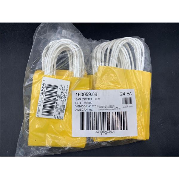 Lot of Treat Bags (24 ea) yellow