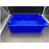 Image 1 : ULINE - Stack and Nest Container -SMALL BLUE - 20"x13"x6"