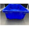 Image 2 : ULINE - Stack and Nest Container -SMALL BLUE - 20"x13"x6"