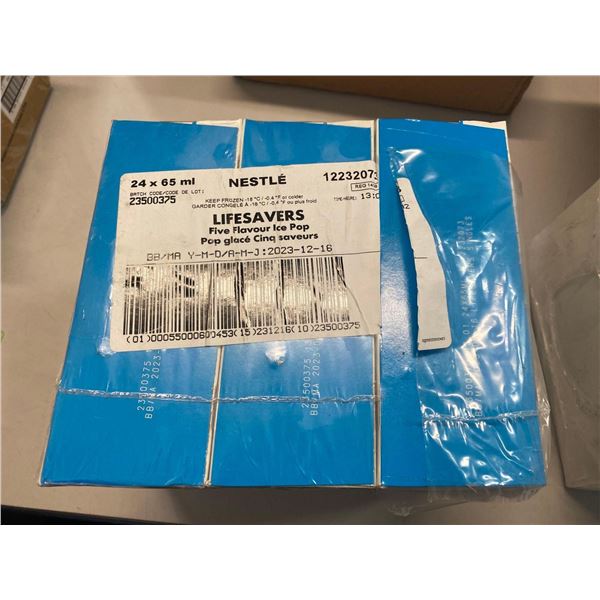 FROZEN - Nestle Lifesavers Five Flavor Ice Pops 24x65ml