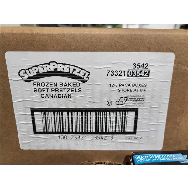 FROZEN - Super Pretzel Soft Baked Pretzels 12- 6 pack BoxesÂ 