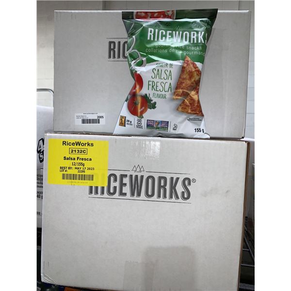 CASE LOT - RiceWorks Gourmet Rice Snack Salsa Fresca 12x155g