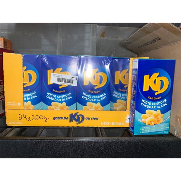 CASE LOT - Kraft Dinner KD White Cheddar Pasta 24x200gÂ 