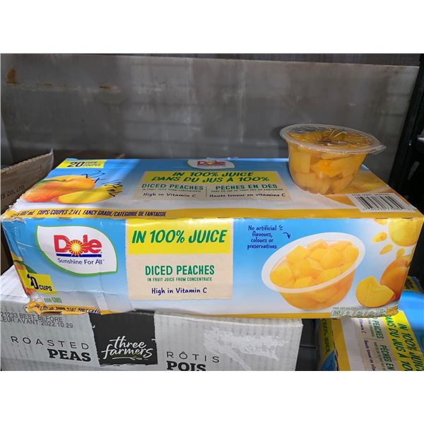 CASE LOT - Dole Diced Peaches 20 cups x 107ml