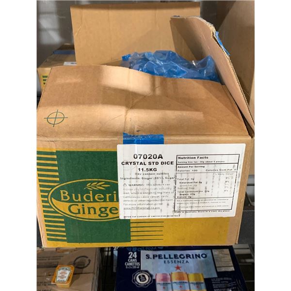 CASE LOT - Buderim Cane Sugar Infused Crystallized Ginger 11.5Kg