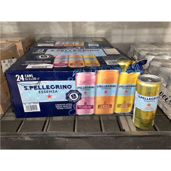 CASE LOT - S.Pellegrino Essenza Carbonated Natural Mineral Water w/ Natural Flavors 24 x 330ml