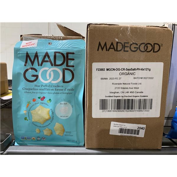 CASE LOT - Made Good Star Puffed Crackers (6 x 121g)