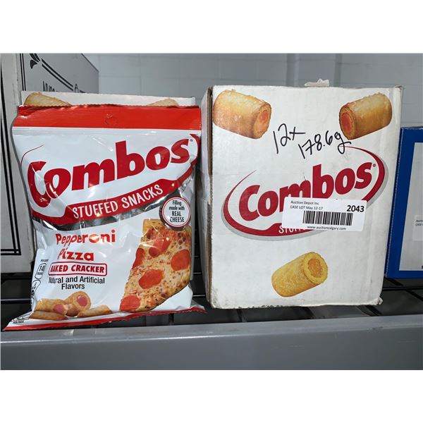 CASE LOT - Combo& #39;s Stuffed Snacks-Pepperoni Pizza Baked Crackers (12 x 178.6g)