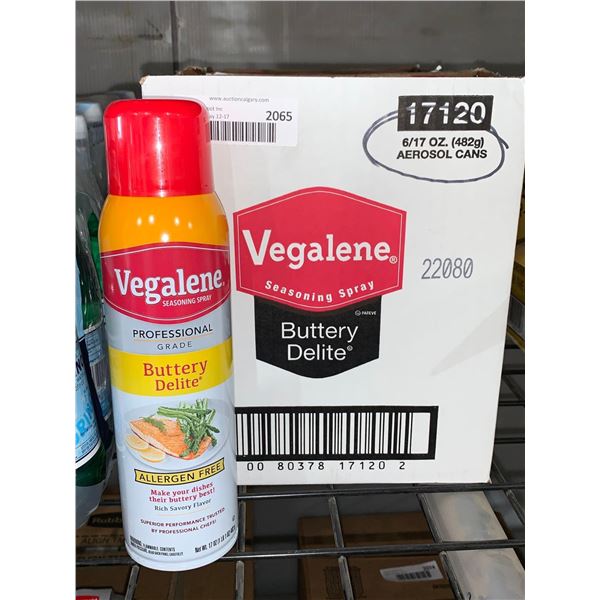 CASE LOT -Â Vegalene Seasoning Spray Buttery Delite 6 x 482g