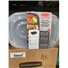 Image 2 : CASE LOT - Rubbermaid Take Alongs Meal Prep Divided ContainersÂ  5 x 4 packsÂ 