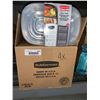 Image 1 : CASE LOT -Â Rubbermaid Take Alongs Meal Prep Divided Containers 5 x 4 packs
