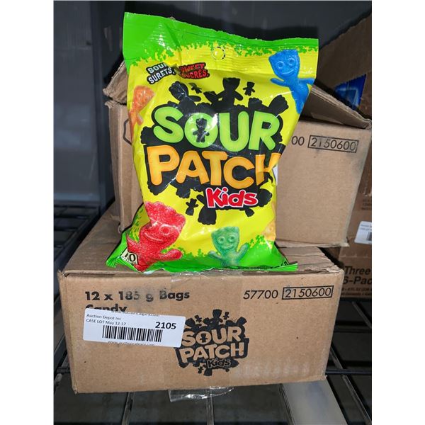 CASE LOT -Sour Patch Kids Candy 12 x 185g