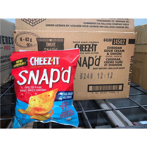 CASE LOT - Cheez-It Snap& #39;dÂ  Cheddar Sour Cream & amp; OnionÂ  6x62g