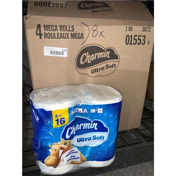 CASE LOT -Charmin Ultra Soft 4 Mega Rolls x 8