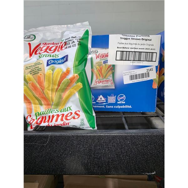 CASE LOT - Garden Veggie Straws 18x28g