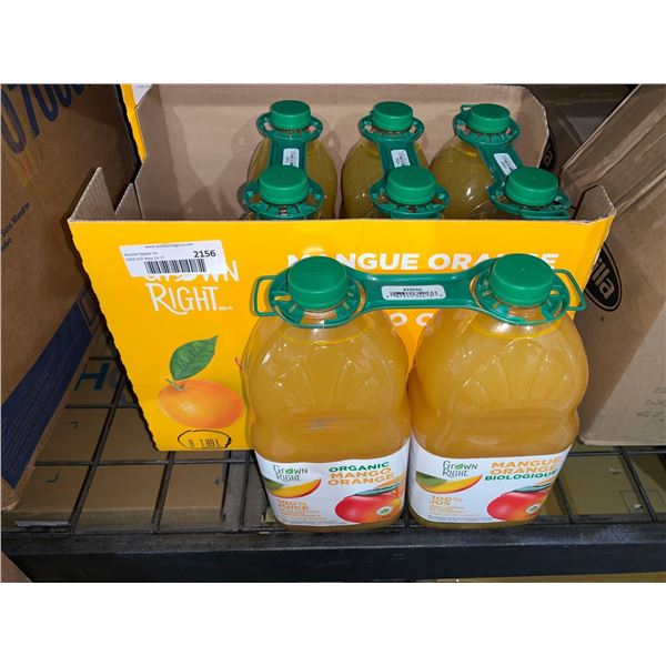 CASE LOT - Grown Right Organic Mango Juice 8x1.89L