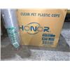 Image 2 : CASE LOT -Honor Clear PET Plastic 20 x 50 Count 355ml Plastic CupsÂ 