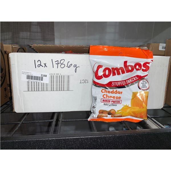 CASE LOT- Combos Cheddar Stuffed Snack Pretzel 12 x 178.6g