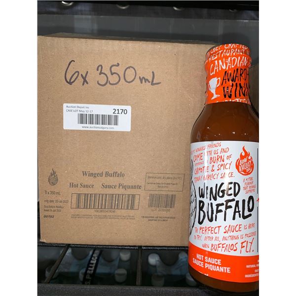 CASE LOT Winged Buffalo Hot Sauce 6x350ml