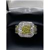 Image 1 : Ladies 10K White Gold 2.90 Carat Diamond Cluster Ringwith certificate value $14,100.00