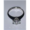 Image 3 : Ladies .925 Silver with 2.0 Moissanite Brilliant Cut Solitaire Ring