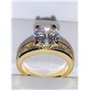 Image 1 : V. Wang Styled 1.0 Carat Multi Bezel Set Stones Engagement Ring