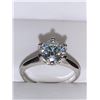 Image 1 : 3 Carat Moissanite VVS Solitaire Ring Ladies .925 Silver