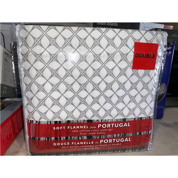 Portugal Soft Flannel Double/Full Sheet Set 100% Cotton