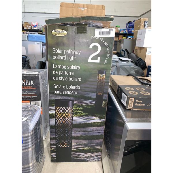 Naturally Solar Pathway Bollard Light Pack of 2
