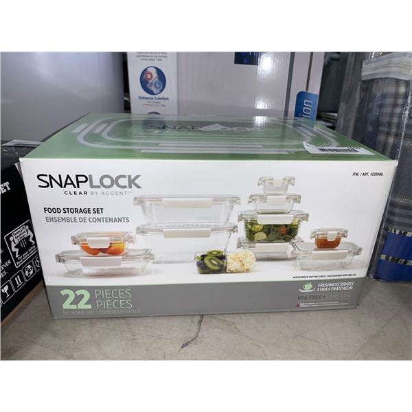 SnapLock Food Storage Set 22 Pieces Including Lids