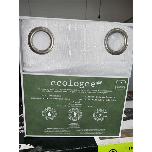 Ecologee Total Blackout Grommet Window Curtain Pair 52"x84"